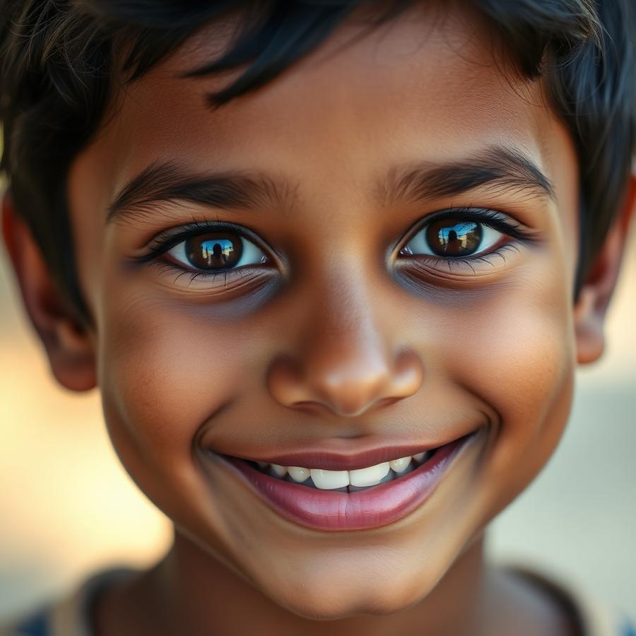 Smiling young Indian boy